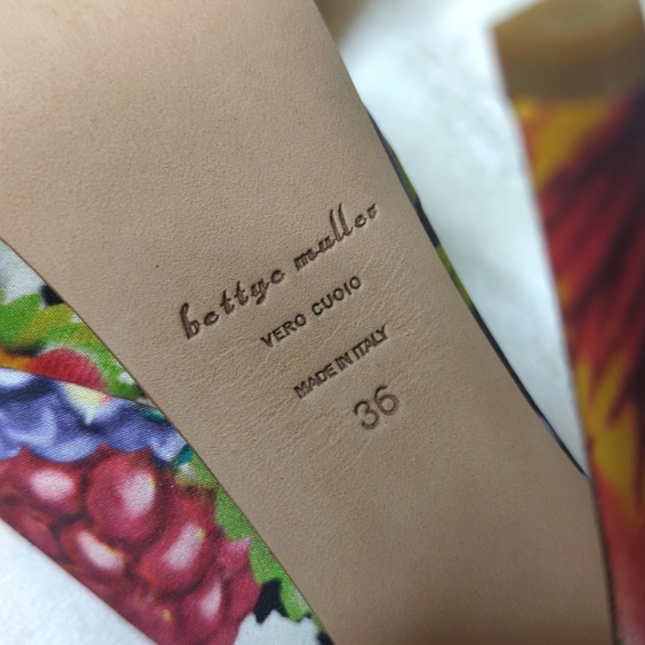 Bettye Muller Bombshell Slingback Platforms Floral EU36 US5.5-6 - Picture 9 of 12